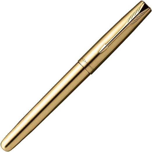 Parker Frontier Gold Roller Ball Pen| Ink Color - Blue | Perfect For Professional