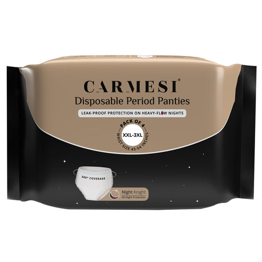 Carmesi Disposable Period Panties for Women , Maternity Panties,- Pack of 4 (XXL-3XL)