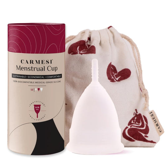 Carmesi Menstrual Cup for Women | Medium Size - With Free Pouch