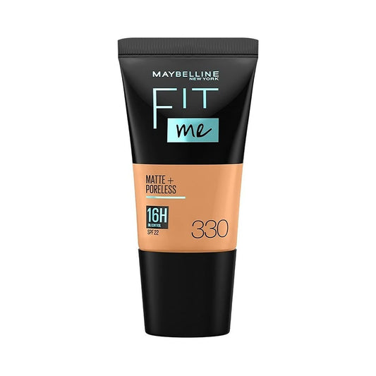 Maybelline New York Liquid Foundation, Matte & Poreless,Fit Me, 330 Toffee, 18 ml
