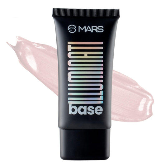 MARS Illuminati Base Dewy Primer with Highlighter | Glowy Dewy Primer for Face Makeup | Natural Finish (45ml) (PINK)