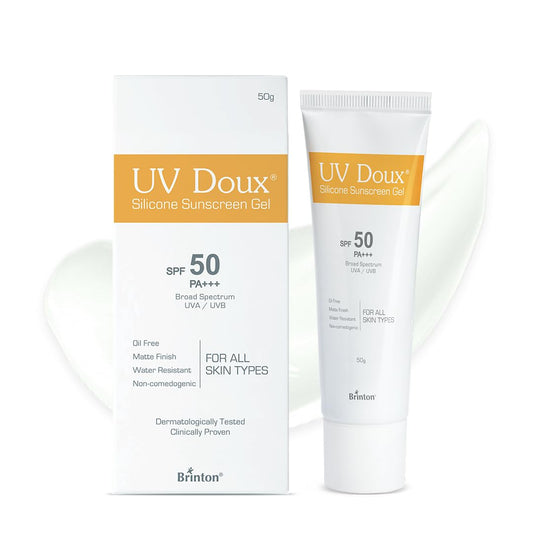 UV Doux Sunscreen Gel SPF 50 PA+++, Broad Spectrum UVA & UVB, 50 gm
