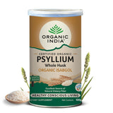 A TATA Product - Organic India Isabgol Whole Psyllium Husk Powder - 100g, With Dietary Fiber, Supports Gut Health & Digestive System, Gluten Free, Non-GMO Project Verified, NPOP & USDA Certified