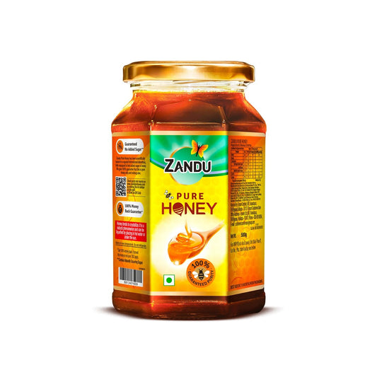 Zandu Pure Honey, No Added Sugar, 500gm