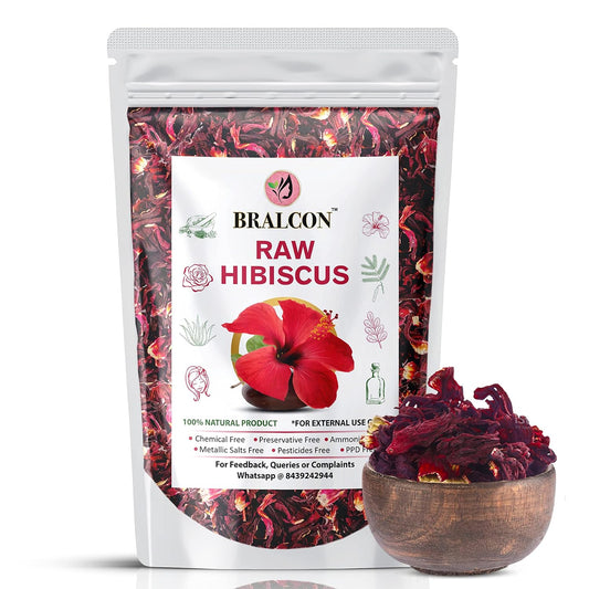 BRALCON Organic Raw Hibiscus -100 gm |Dry Hibiscus Flower