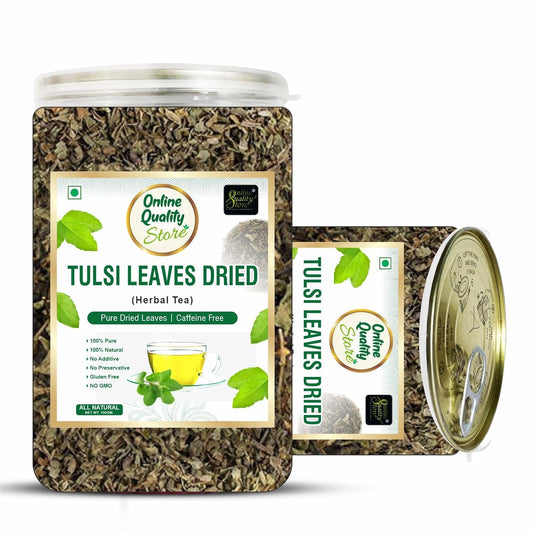 Online Quality Store Tulsi Leaves Herbal Tea, Pure Dried Leaves, 50 gm