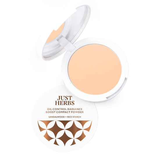 Just Herbs Oil Control Radiance Booster Age Defying Compact Powder 9 gm
