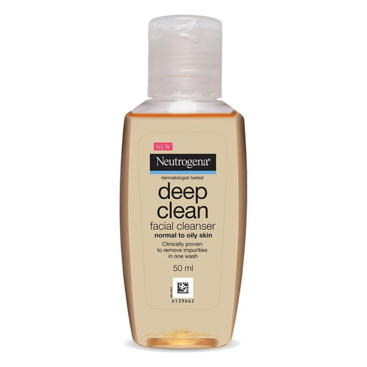 Neutrogena Deep Clean Facial Cleanser, Pack of 4, Each 50 ml