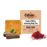 Ghar Soaps Sandalwood & Saffron Magic Soaps, 100 gm