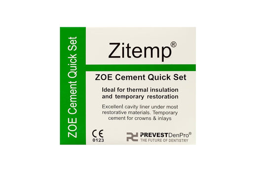 Prevest DenPro Zitemp ZOE Cement Quick Set, Liquid - 10ml, Powder - 20gm Pack of 2