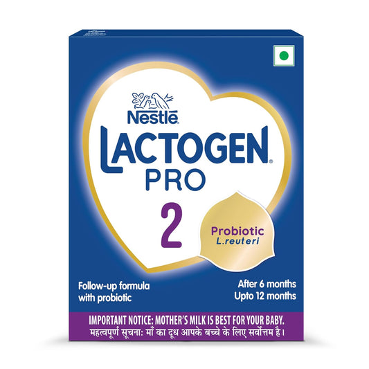 Nestle Lactogen Pro 2 Powder, Follow-Up Formula With Probiotic, After 6 Months Up To 12 Months, Bag-In-Box Pack, 400 gm