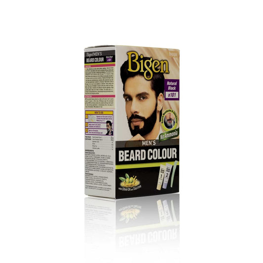 Bigen Mens Beard Colour Natural Black B101,  40 gm