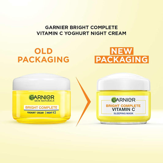 Garnier Bright Complete Vitamin C Yoghurt Night Cream, 40g