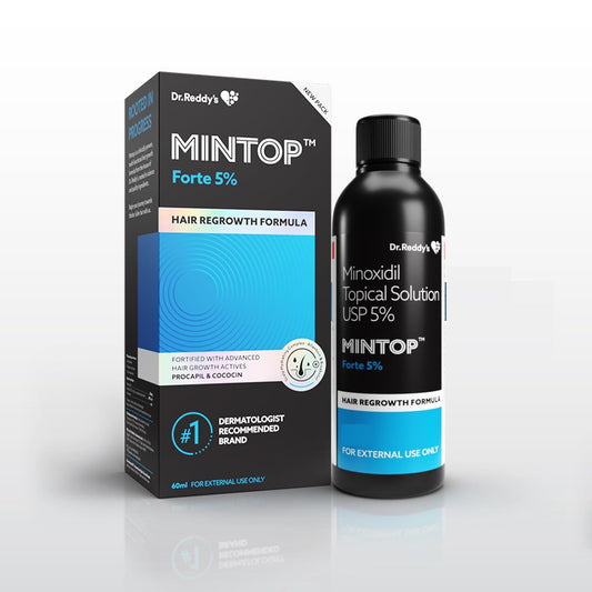 Mintop Forte 5% Solution Hair Restore Formula with Minoxidil, 60 ml