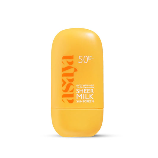 Asaya Sheer Milk Sunscreen SPF 50 PA++++ UVA + UVB, 50 ml