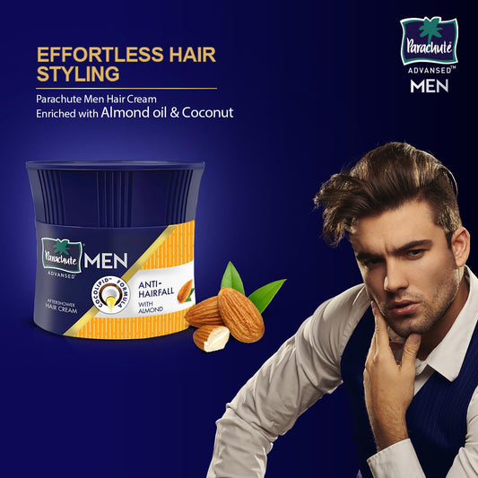 Parachute Hair Cream for Men, 100ml |Anti Hairfall |Hair Cream After Shower |Non Sticky Oil Replacement Hair Cream