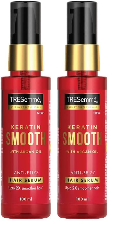 TRESemme Keratin Smooth Serum 100ml With Keratin Protein and Argan Oil, Pack of 2