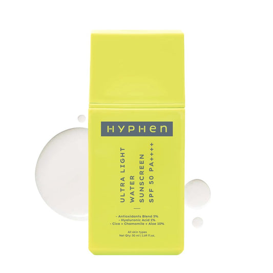 Hyphen All Skin 1% Hyaluronic Ultra Light Water Sunscreen Spf 50 Pa ++++, 50 ml