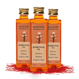 Auravedic Kumkumadi Oil For Face 100 Ml, Pack of 3, Kumkumadi Tailam Face Oil For Glowing Skin, Dark Spot Corrector Face Serum