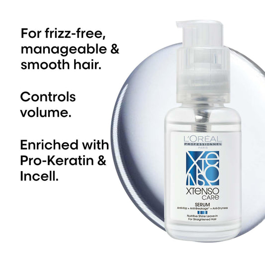 L'Oréal Professionnel Xtenso Care Leave-In Serum for Frizz-Free, Smooth & Manageable Hair ,50 ml