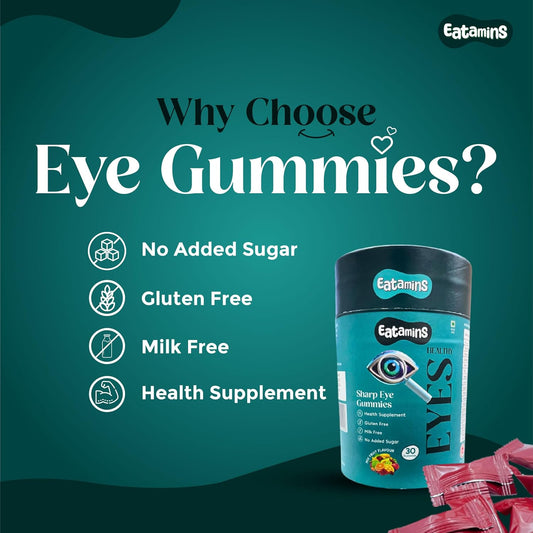 Eatamins Sharp Eye Gummies – Mix Fruit Flavor, 30 Count
