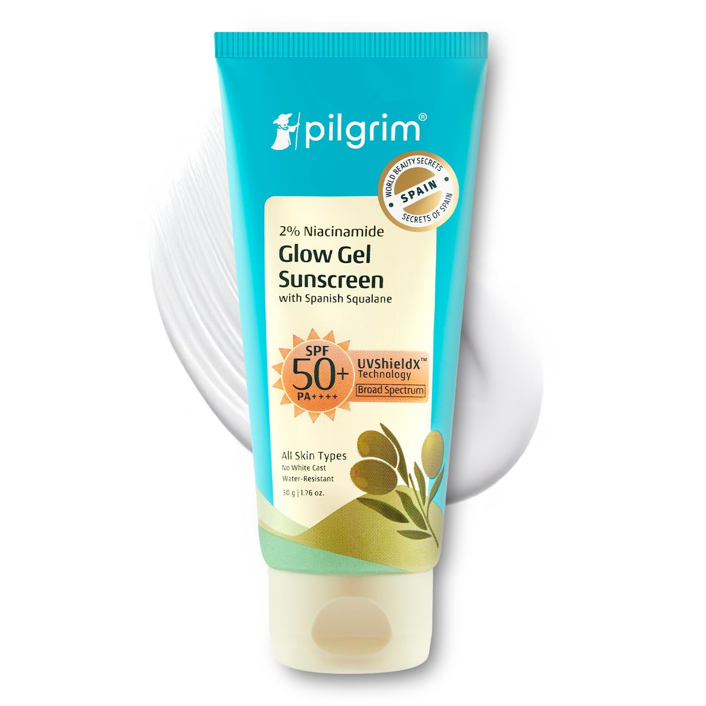 Pilgrim 2% Niacinamide Glow Sunscreen SPF 50 +++ , 50 gm