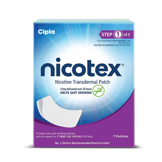 Cipla Nicotex Nicotine Transdermal Patch, 7 Patches