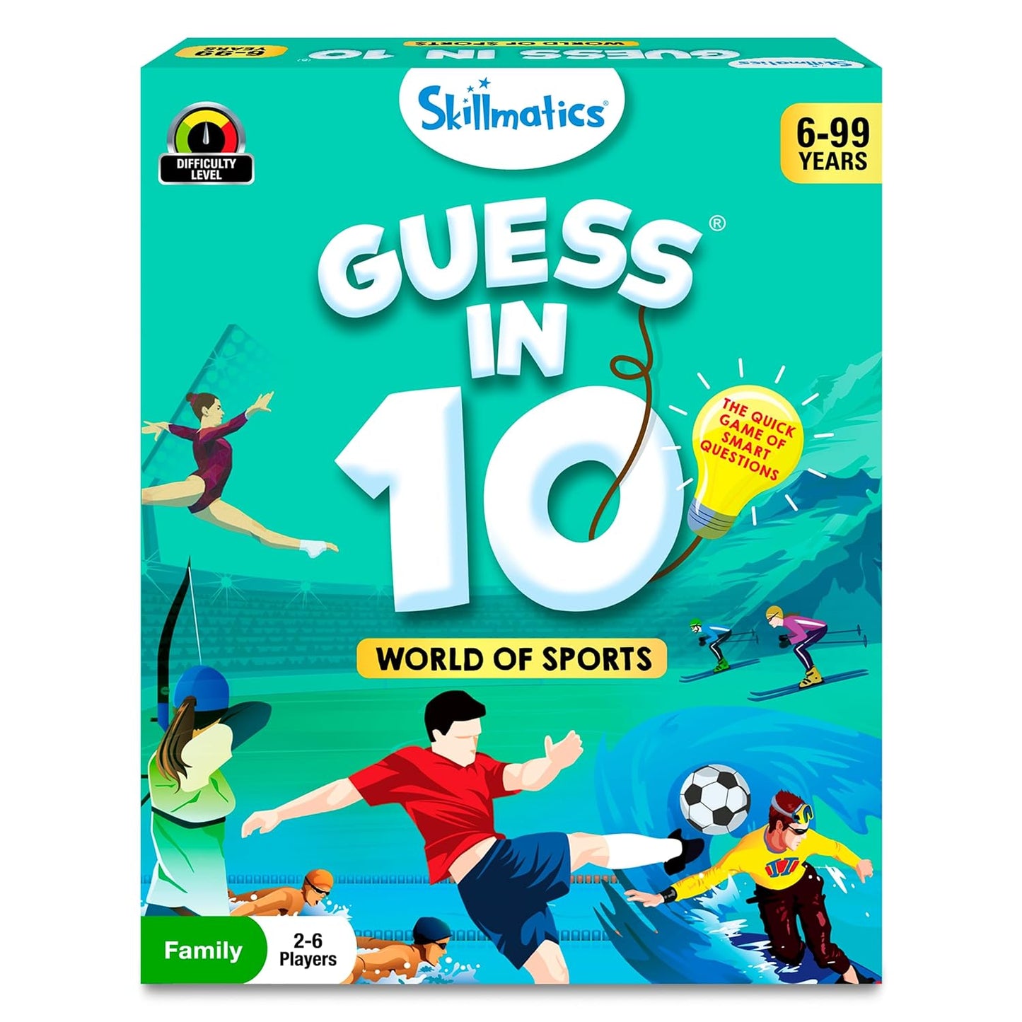 Skillmatics Guess in 10 Sports, Card Games, Ages 6, 7, 8, 9 and Up