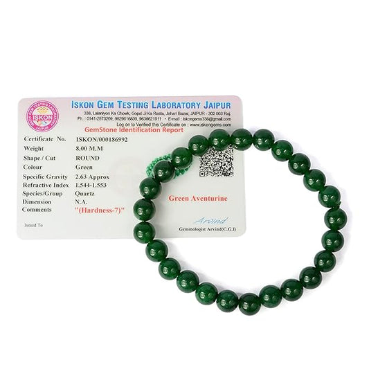 Reiki Crystal Products Certified Green Aventurine Bracelet Crystal Bracelet Diamond Cut 8 Mm Stone