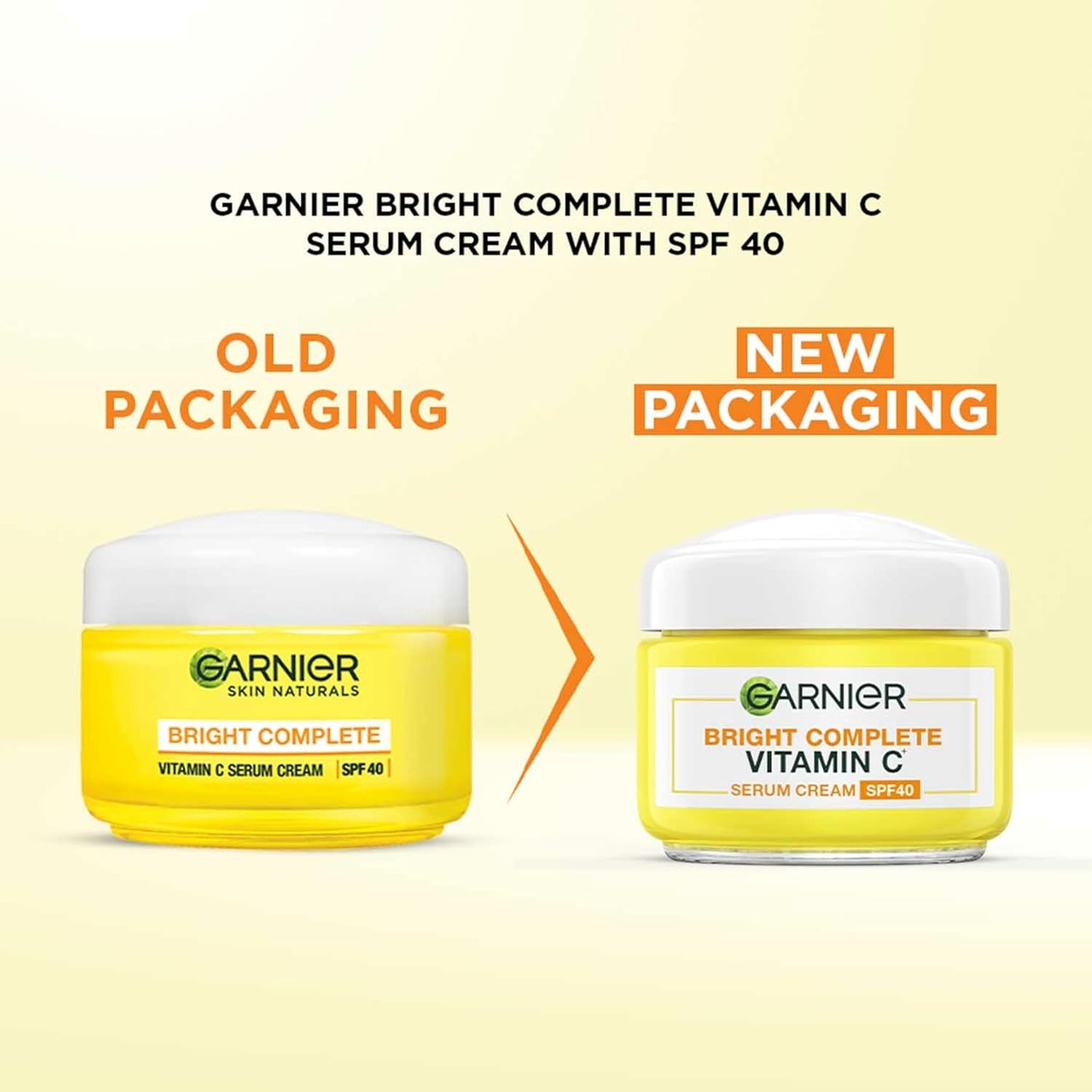 Garnier Bright Complete VITAMIN C SPF40/PA+++ Serum Cream, 45g