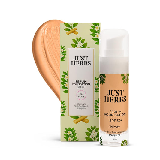 Just Herbs Serum Foundation SPF 30+, 30 ml, IVORY