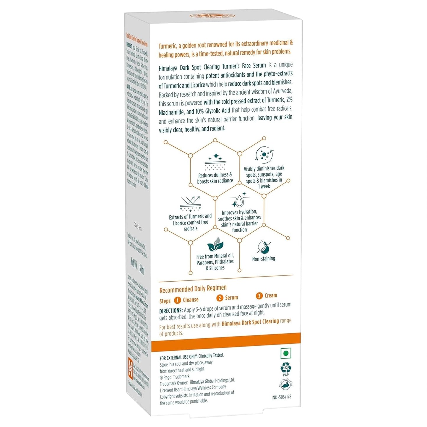 Himalaya Dark Spot Clearing Turmeric Face Serum,30 ml