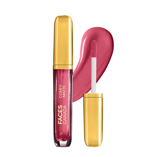 FACESCANADA Comfy Matte Liquid Lipstick - Glow Up 28, 3.8 ml, Intense Matte Color
