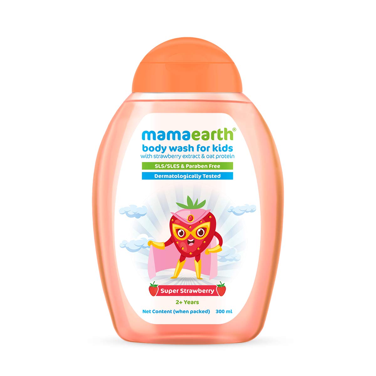 Mamaearth Super Strawberry Body Wash For Kids , 300 ml