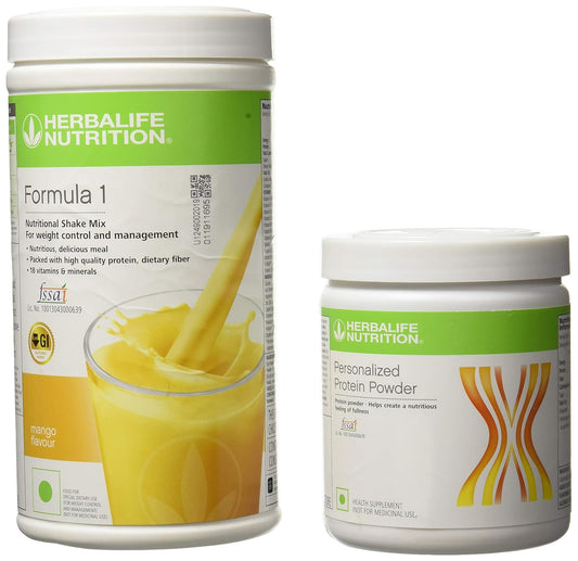 Herbalife Formula 1 Shake 500 gm Weight Loss - Mango + Protein Powder 200 gm