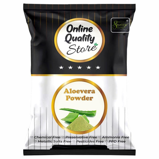 Online Quality Store Herbal Powder Combo (Aloe Vera)-100g |aloe vera powder for hair face |hair straightener |natural hair pack powder