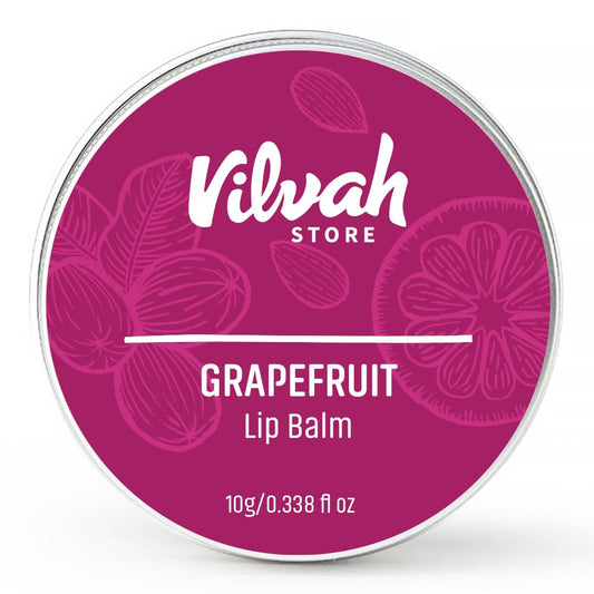 vilvah STORE Grapefruit Lip Balm, 10 gm, Multicolor