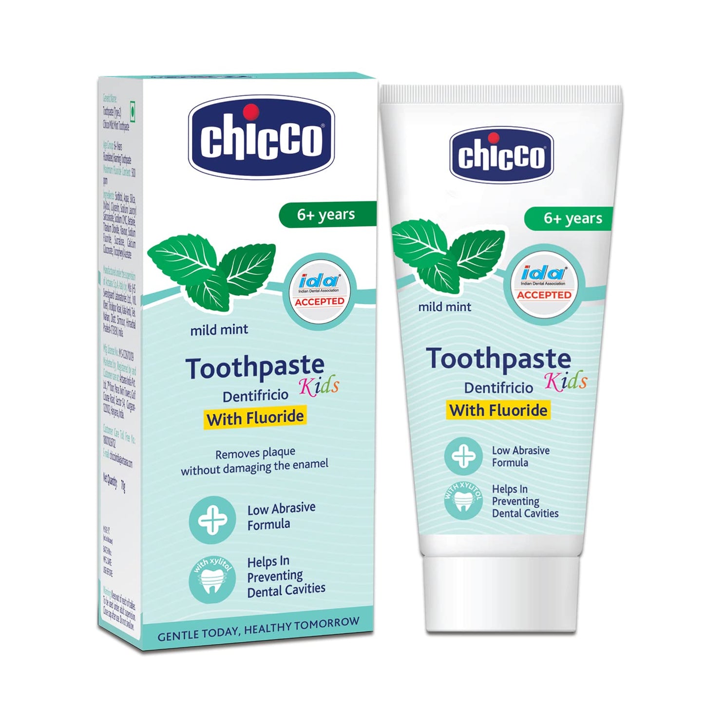Chicco Toothpaste for Kids (6+ years), Mild Mint , 70 gm