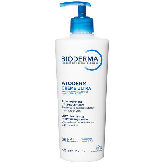 Bioderma Atoderm Creme Ultra-Nourishing - Moisturizer with Niacinamide, 500 ml