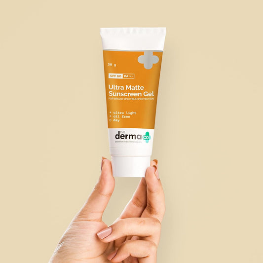 The Derma Co Ultra Matte Sunscreen Gel with SPF 60, 50 gm