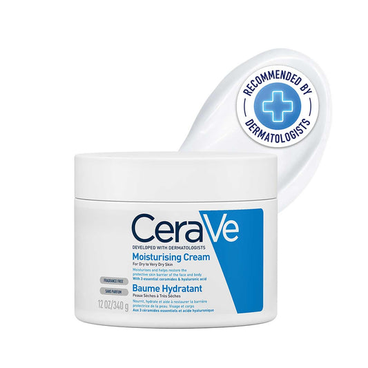 CeraVe Moisturizing Cream For Dry To Very Dry Skin, 340 gm