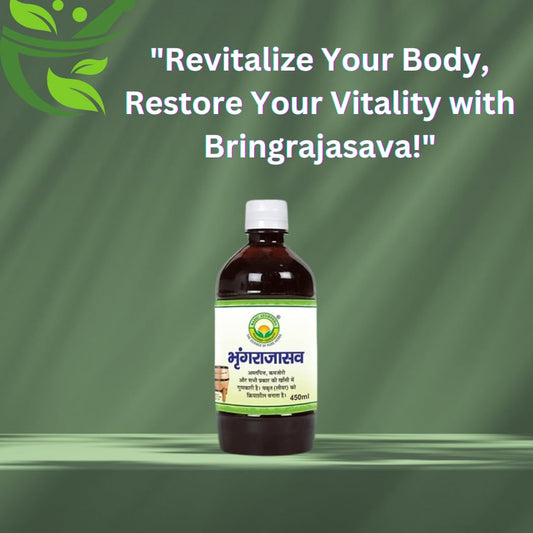 Basic Ayurveda Bhringrajasava , Natural & Pure Herbs | Ayurvedic Supplements Especially Related To Hair, Liver, Cough Health,450 ml (Pack Of 3)