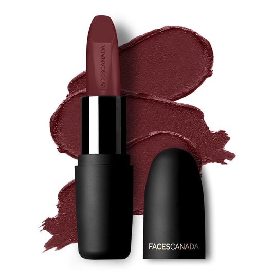 FACESCANADA Weightless Matte Lipstick - Wine Rouge 30 (Maroon), 4.5 gm