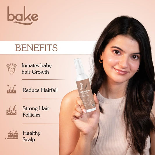Bake Rosemary Oil Hair Growth Serum Spray with Rice Water & Methi Dana , 100 ml