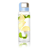 Borosil Neo Glass Water Bottle, 550 ml, Stylish & Transparent