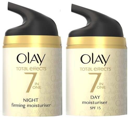 Olay Total Effects Slay All Day Pack - Day Cream 50gm + Night Cream 50 gm, Pack of 2