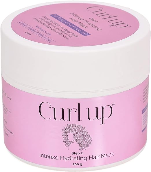 Curl Up Intense Hydrating Hair Mask - Deep conditioner for Curly Hair, 200 gm