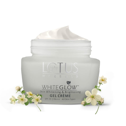 Lotus Herbals WhiteGlow Skin Whitening And Brightening Gel, Face Cream with SPF-25, 40 gm