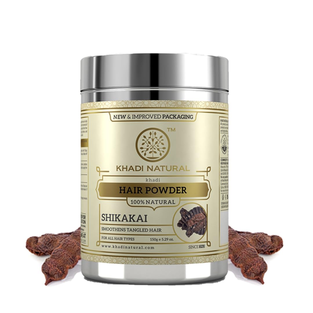 Khadi Natural Herbal Organic Shikakai Powder, 150 gm