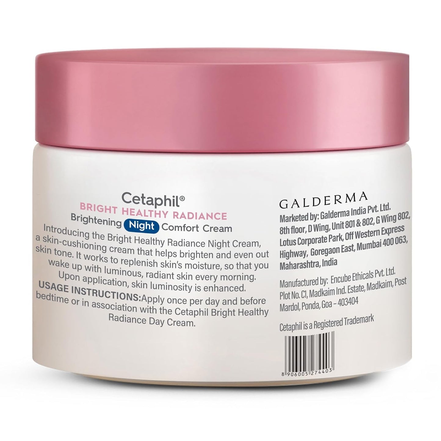 Cetaphil Brightening Night Comfort Cream - 50 g
